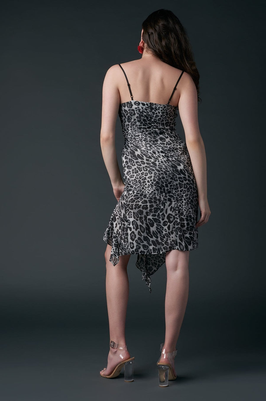 'Julianna' Cheetah Print Midi Dress
