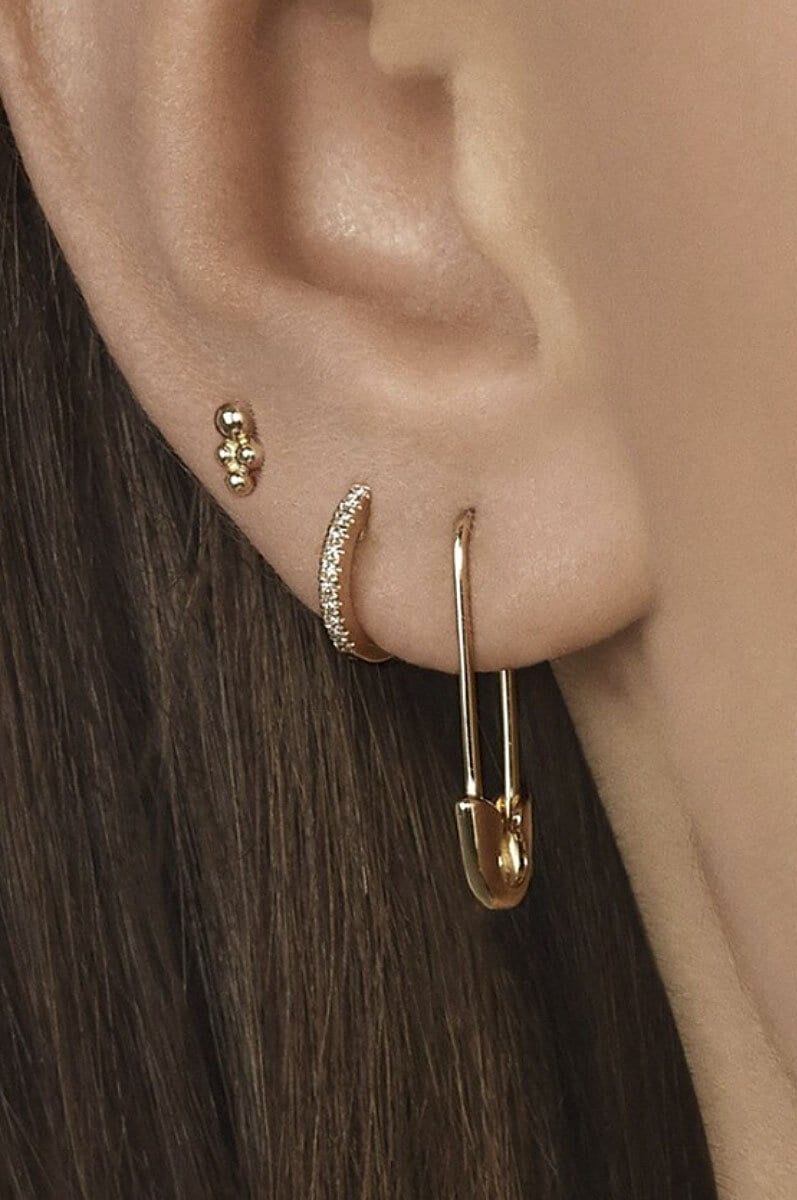 Kelsey' Safety Pin Earrings