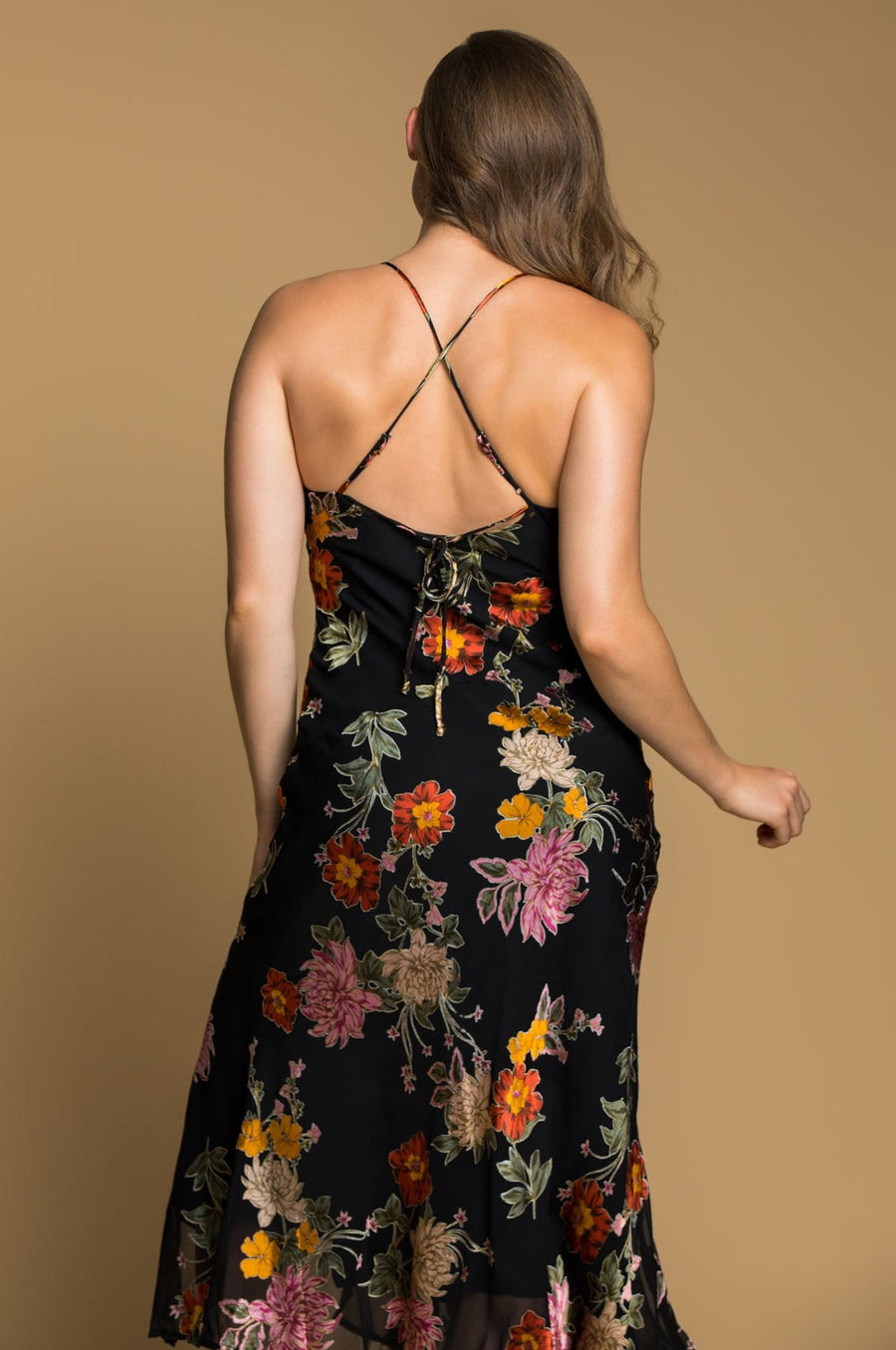 'Rachel'  Floral Print Midi Dress