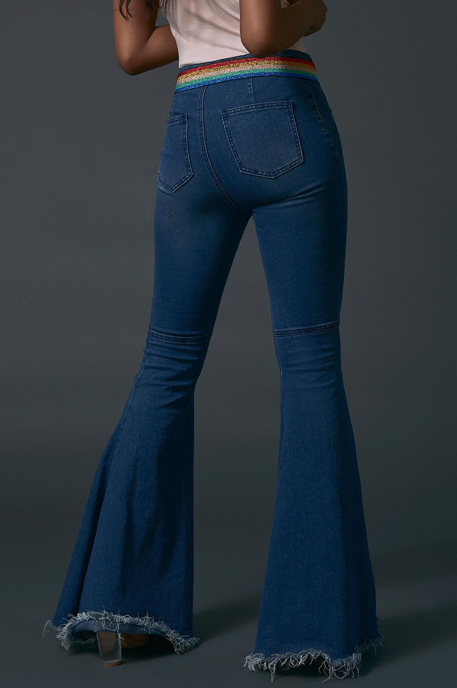 'Dakota' High Rise Bell Jeans