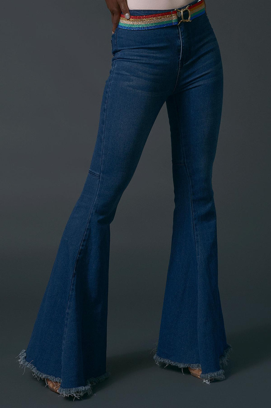 'Dakota' High Rise Bell Jeans