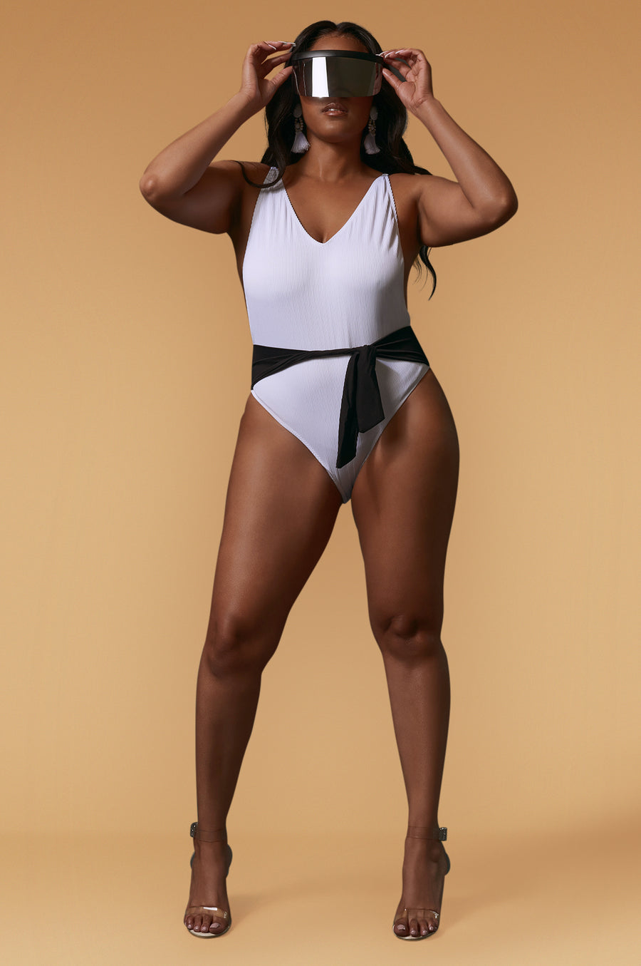 'Shelby' Tie-Front One Piece Swimsuit