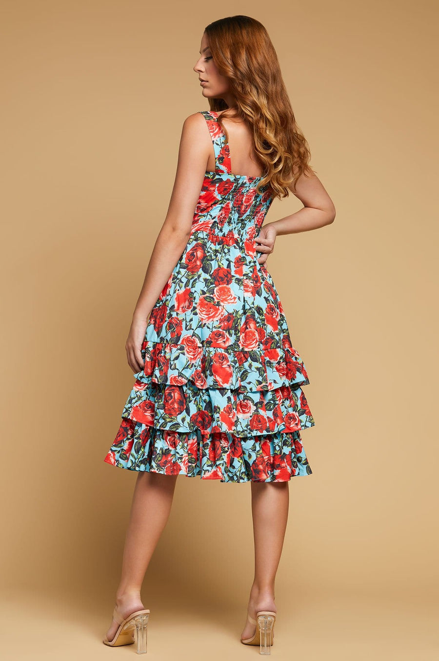 'Juliet' Midi Floral Dress