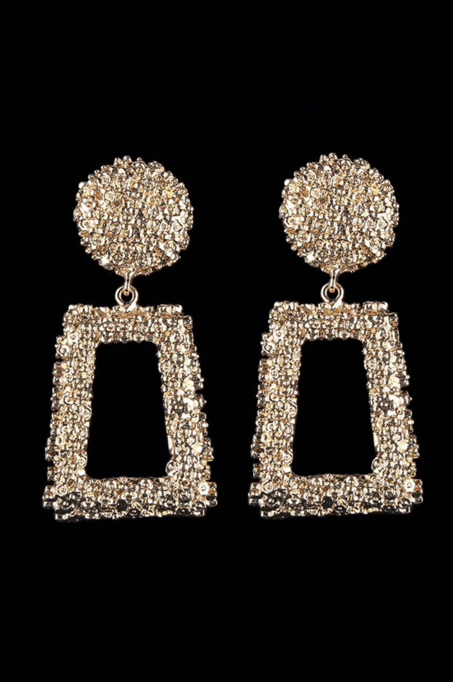 'Paloma' Gold Door Knocker Earrings