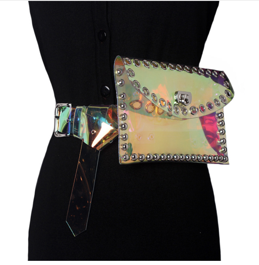 'Silvius' clear purse belt