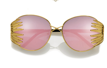 'Florus' Feathered  Frame Sunglasses