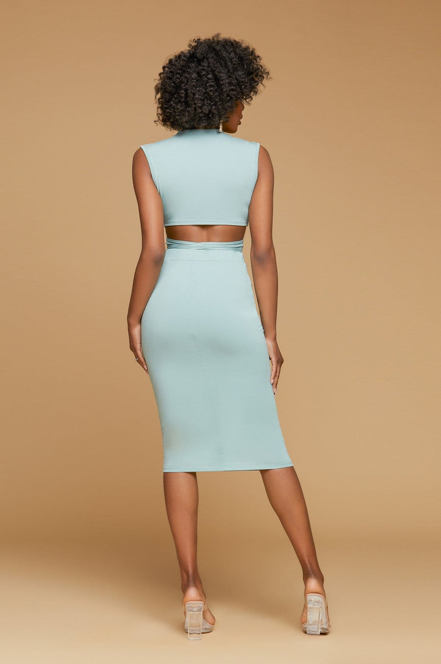 'Melanie' Midi Strap Skirt Set