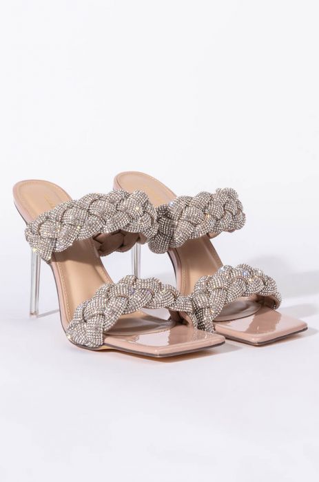 'Chanel' Rhinestone Stiletto Heels