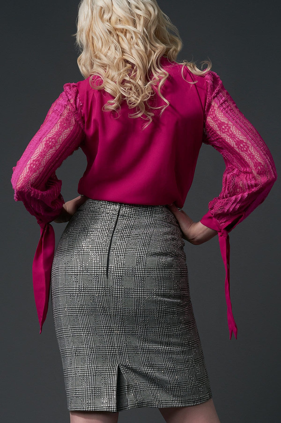 'Gwyneth' Embelished Pencil Skirt